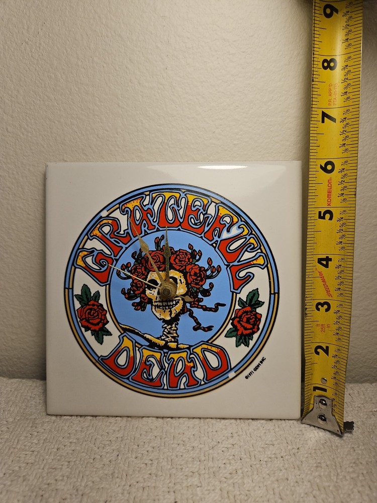 Vintage Grateful Dead Clock 1971 GDM Inc WORKS!