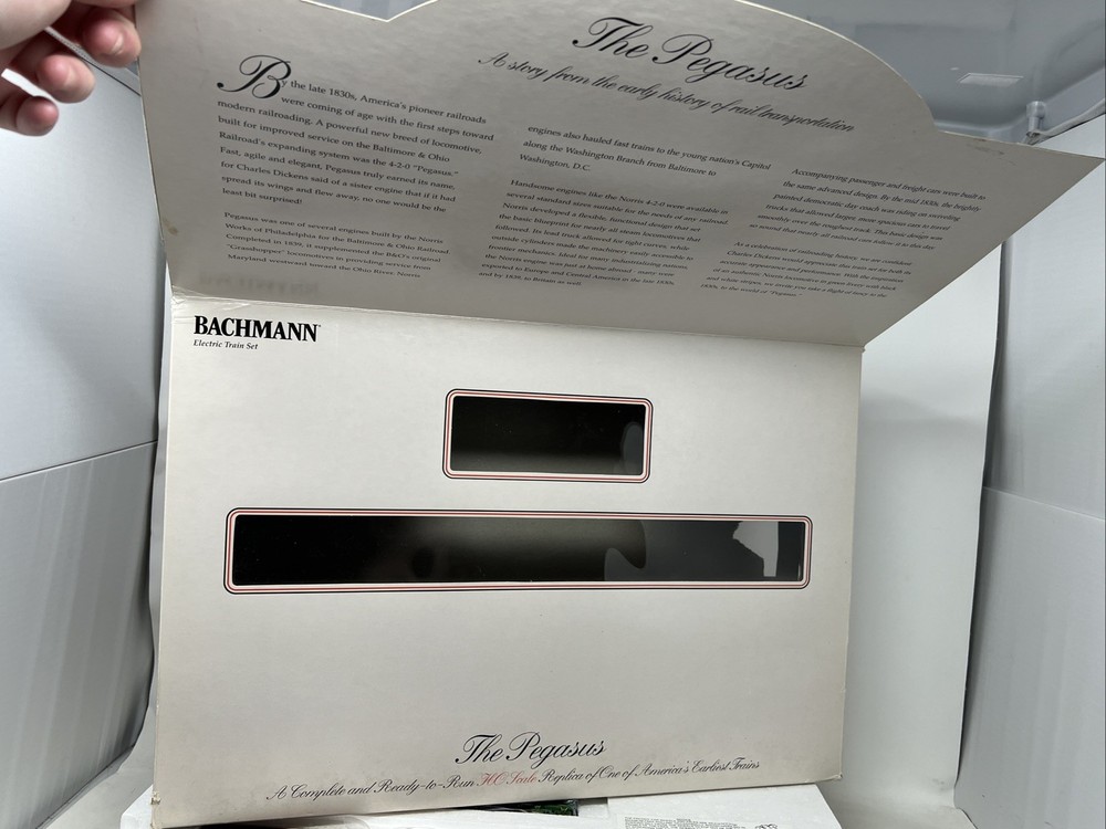 Bachmann HO Scale “The Pegasus” Train Set Open Box Complete Unused - READ