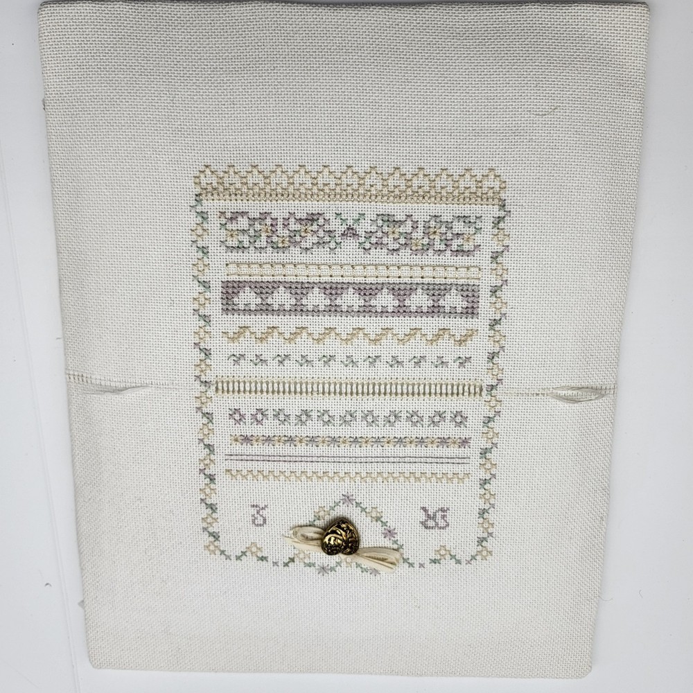 Lovely Vintage Cross stitch Sampler completed decor