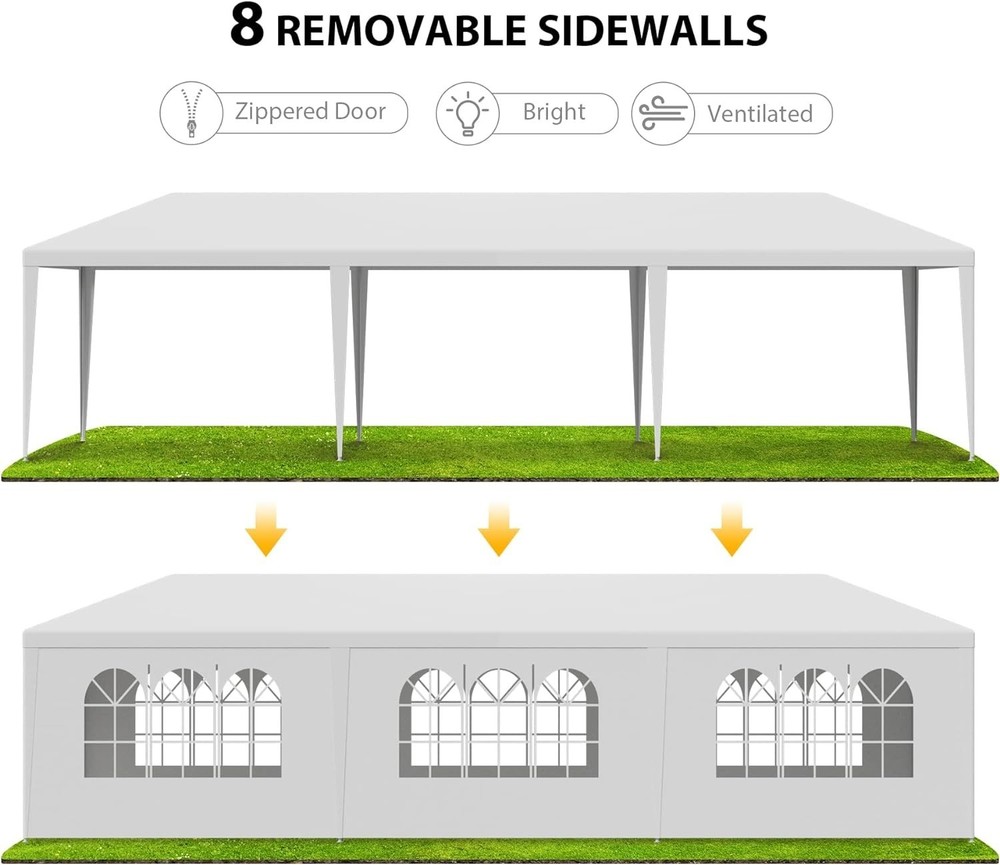 Large Backyard Canopy Tent with Removable Walls