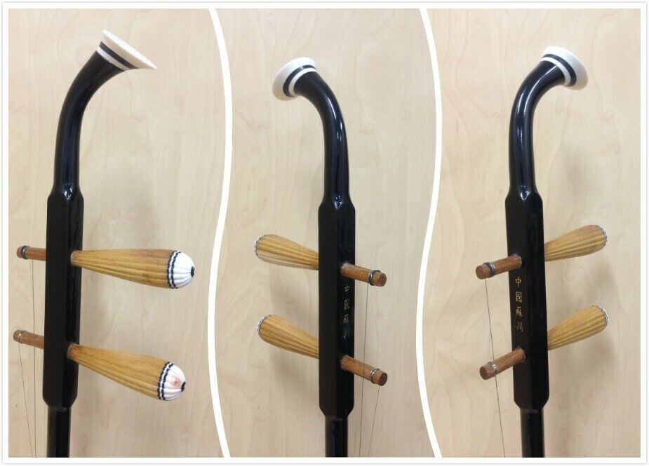 Chinese 2-stringed Fiddle, Erhu, Solid Timber Body,Neck + Foam Case,Strings