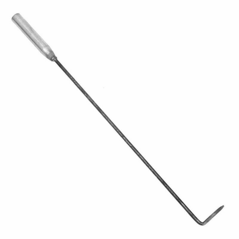 43cm Long Steel Fire Poker Open Hook Pit Fireside Fireplace Coal Stove Tool