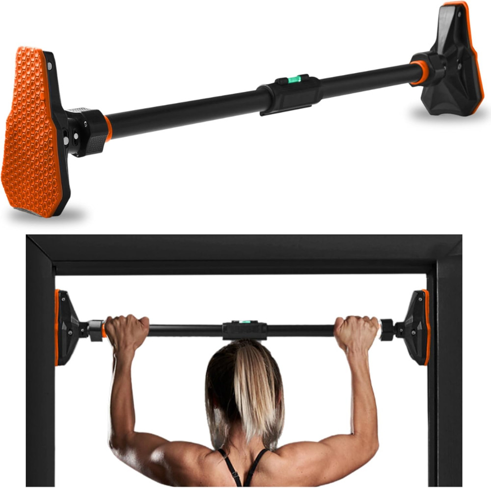 Adjustable Pull-Up & Chin-Up Bar - Door Frame Pullup & Doorway No-Screw, No-Dama