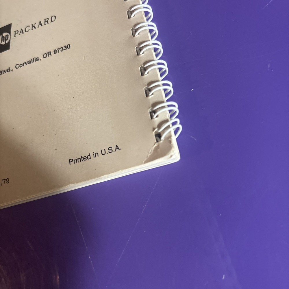 Hewlett-Packard 82104A card reader owners handbook and quick reference card.