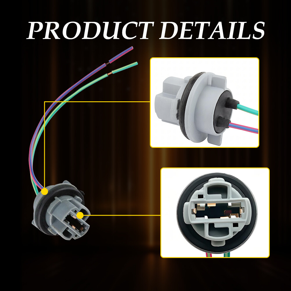 7440 Bulb Pigtail Wire Female Front Socket Turn Signal Light Harness Connector