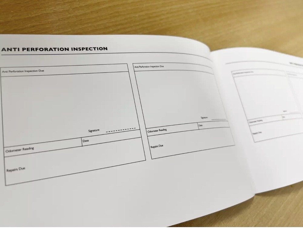 MG MG4 Service History Book Blank For All Models