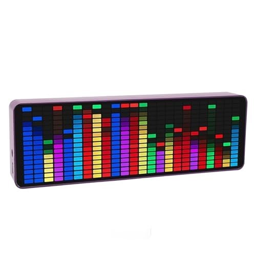 RGB Music Spectrum Analyzer - 384 LED Rhythm Light with Voice Sensor, 20 Dynamic