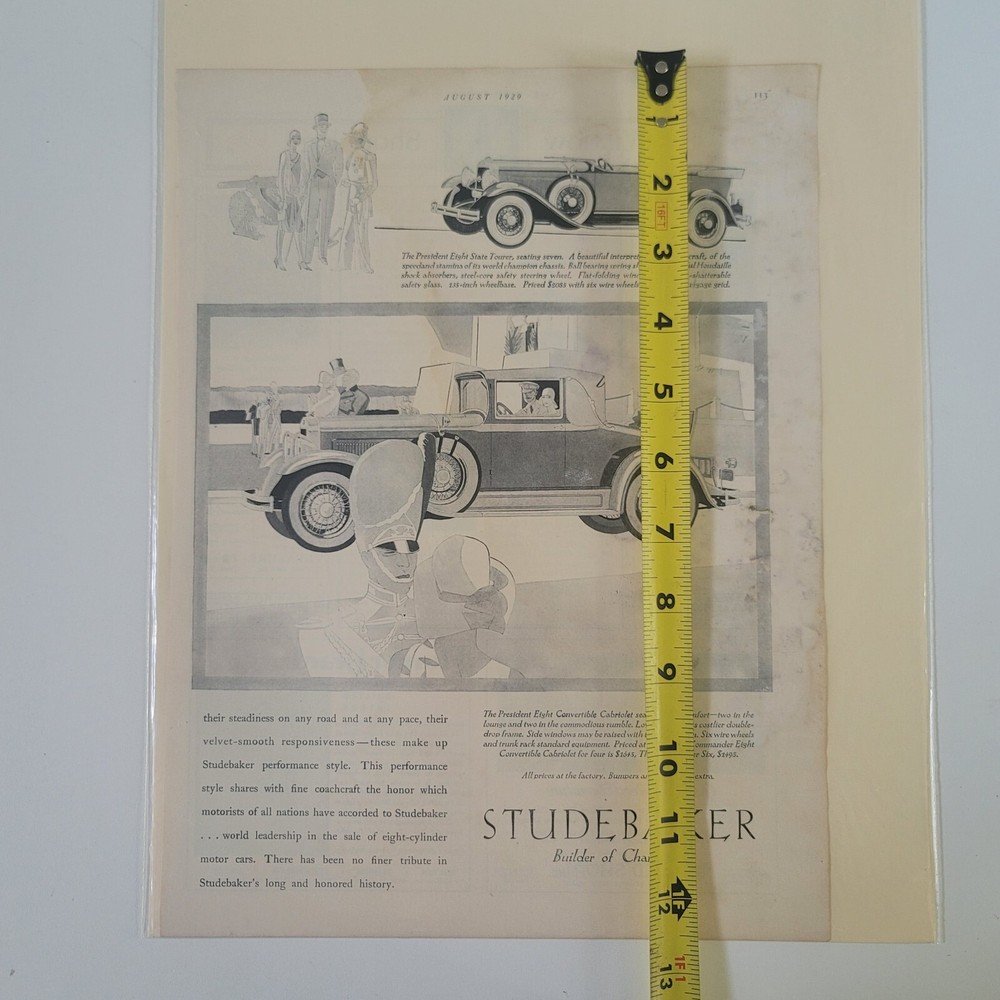Studebaker Builder of Champions AD Ephemera Advertisement
