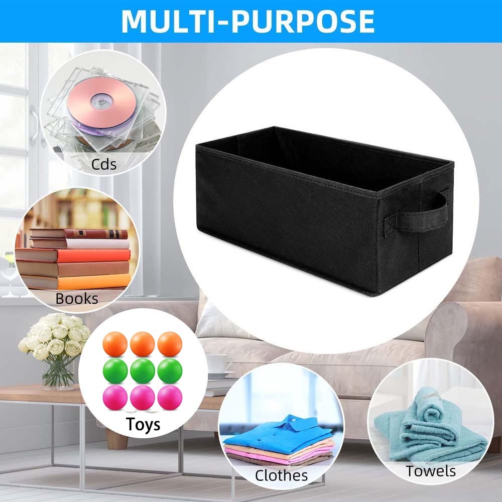 3 PACK CD Storage Box Stackable CD Organizer Holders 14.2" x 5.5" x 6.3" Inch