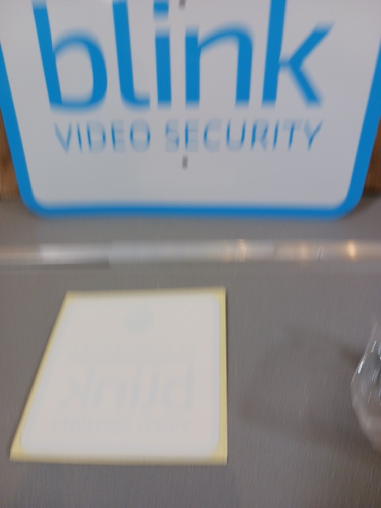 Blink Yard Video Security Sign NEW