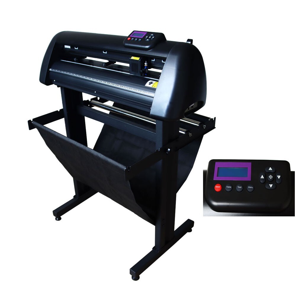 Cutting Plotter Machine Automatic Edge Patrol 24in Steel-string Roller GC-721ABJ