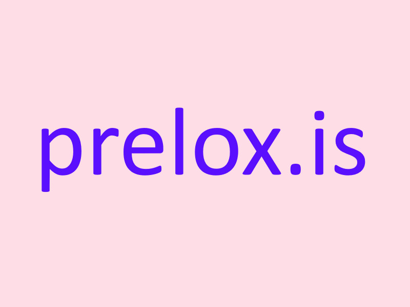 prelox.is  -  domain name