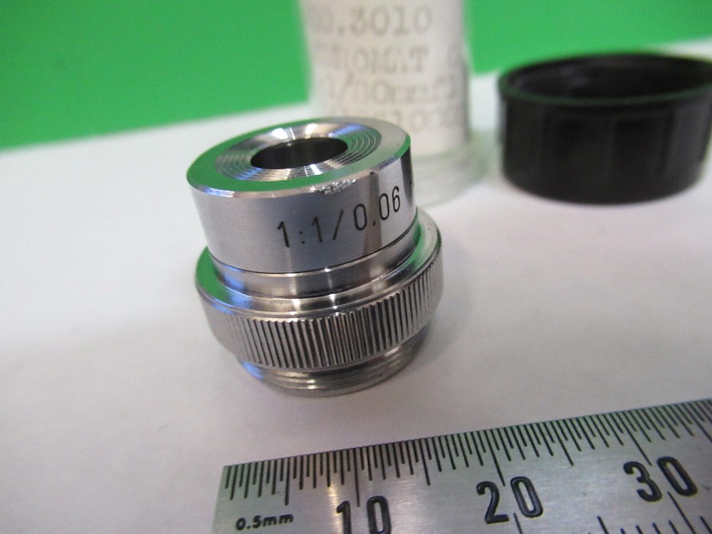 ROLYN GERMANY OPTICS OBJECTIVE 1X MICROSCOPE PART AS PICTURED S7-A-93