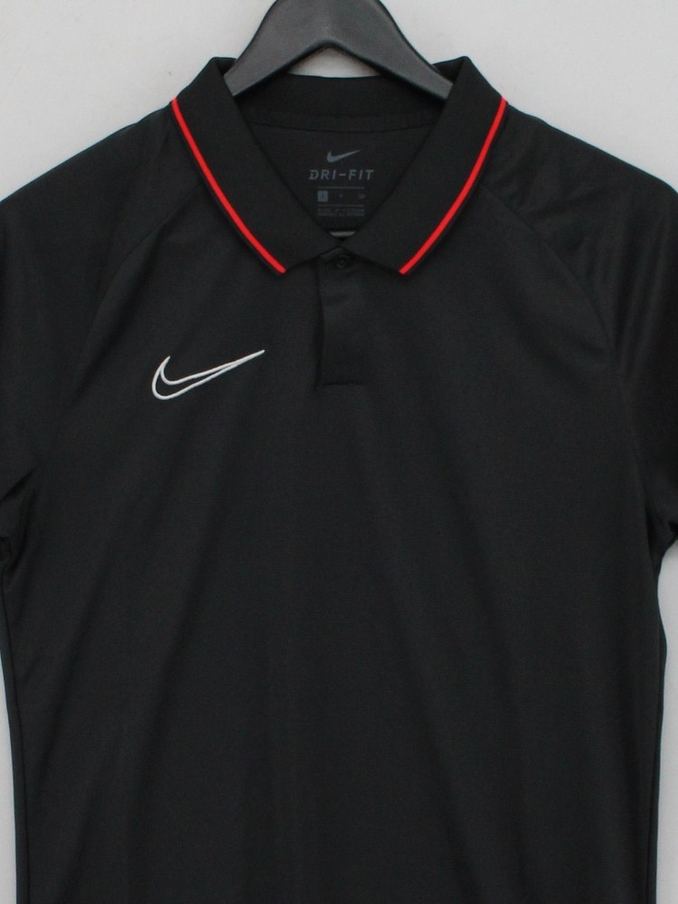 Nike Men's Polo S Grey 100% Polyester Collared Basic