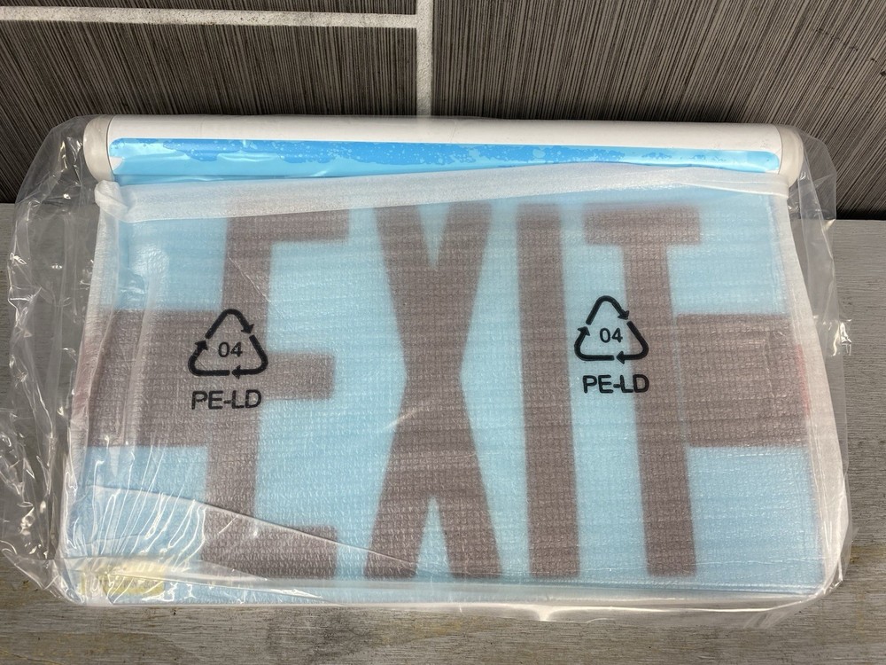 *New*CONTECH Single-face Adjustable Recessed (REXASFREM-P) Edge-Lit EXIT Sign