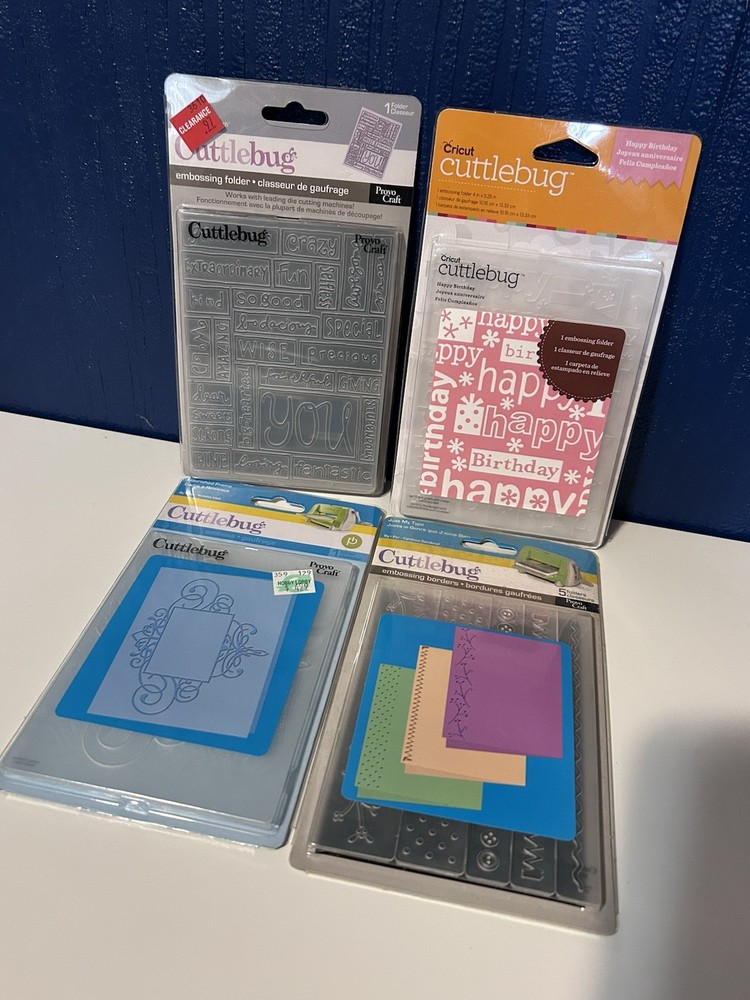 Lot of 28 Cuttlebug/Cuttlekids Embossing Folders & Dies