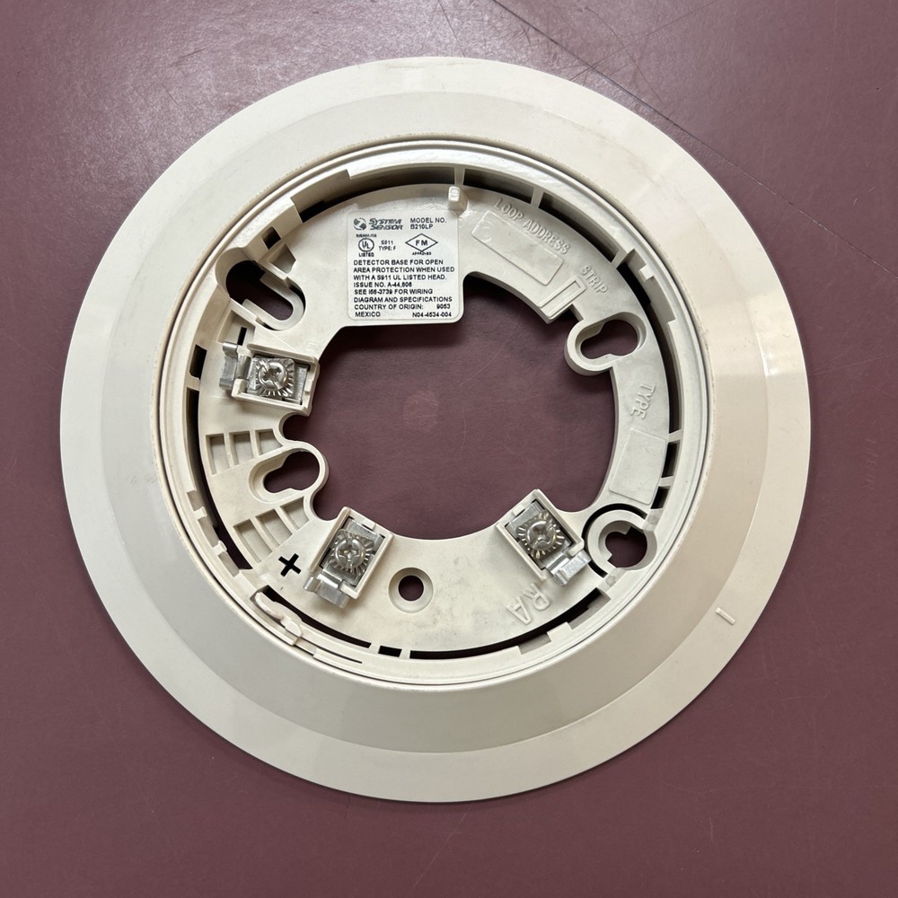 System Sensor B210LP Smoke Detector Ceiling Mount Base, I-26