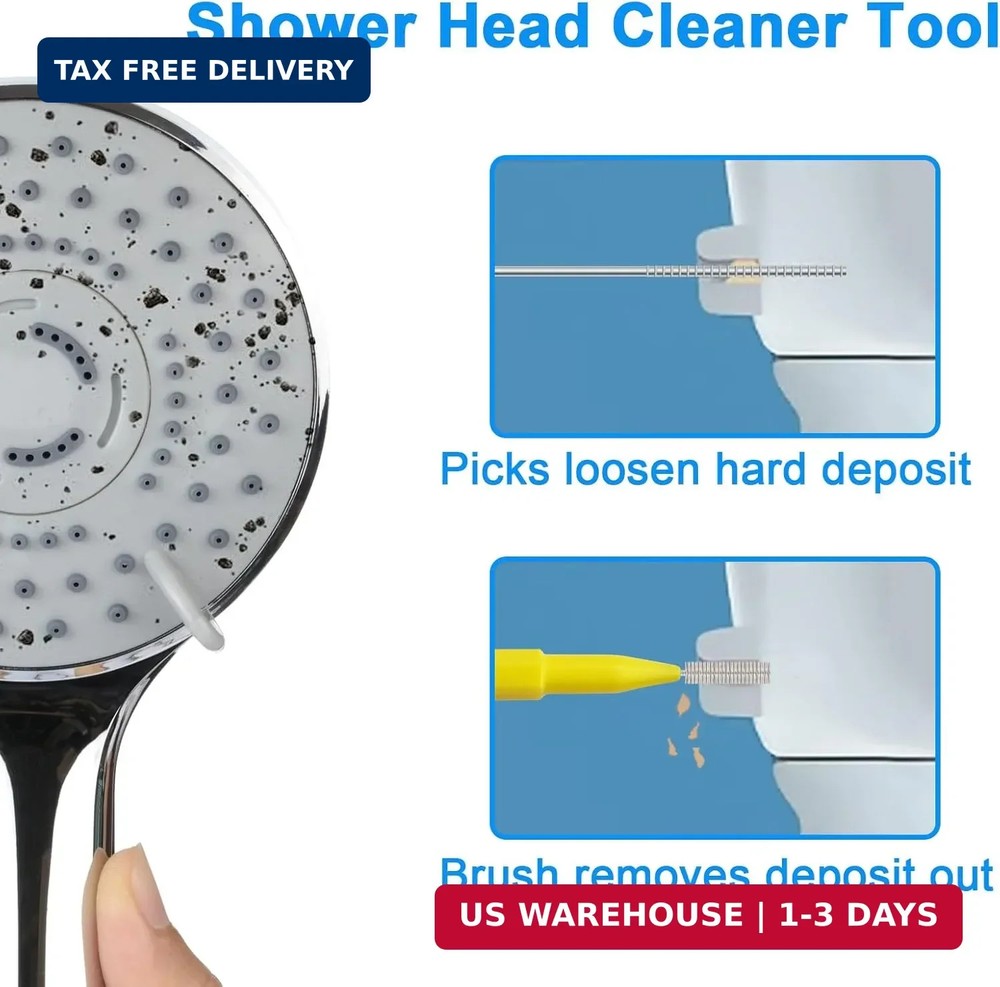 Multiplesize Showerhead Cleaner Tools, Shower Head Cleaning Brushes Small Hole,