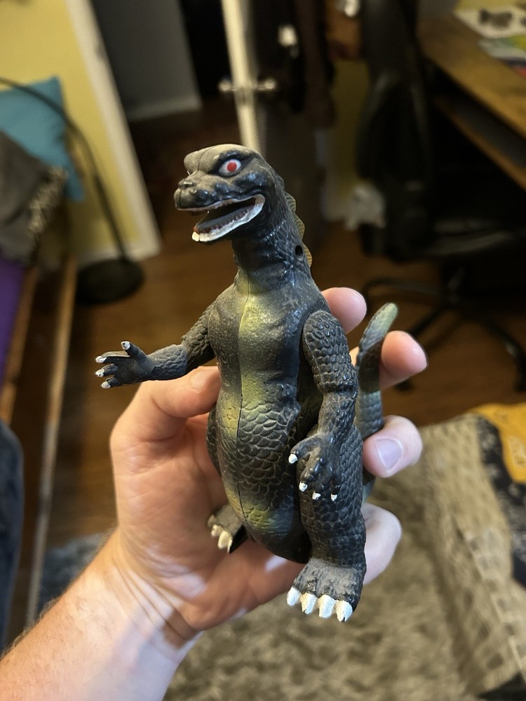 MONSTER DINOSAUR PULL BACK+GO ACTION GODZILLA     VERY RARE