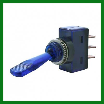 ON-OFF Blue Glow Toggle Rocker Switch 12V