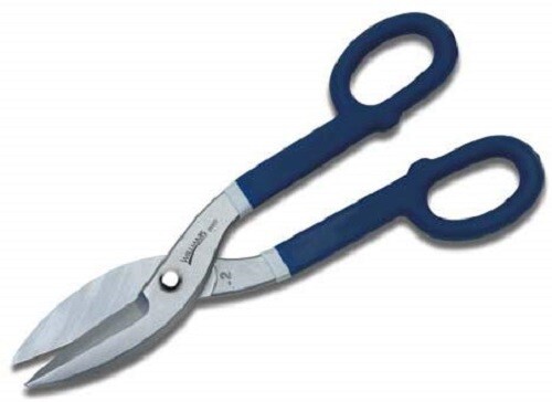 Straight Pattern Tin Snips, Double-Dipped Plastic Handles, Williams
