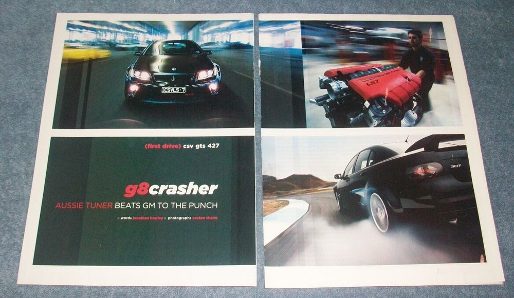 2008 Holden CSV GTS 427 Info Article "G8 Crasher"