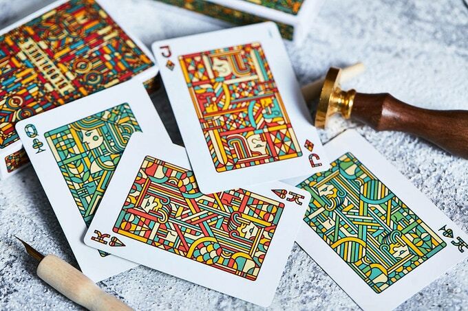 Bloodlines (Ruby & Emerald) Playing Cards - Cartamundi - Riffle Shuffle