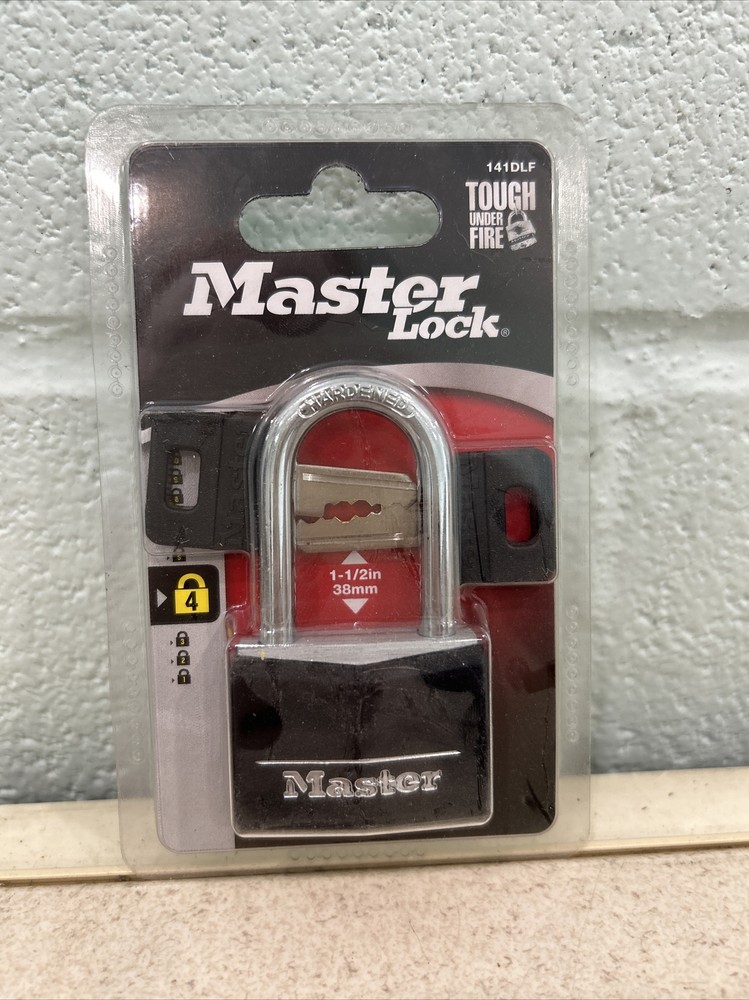 Master Lock Padlock with 2 Keys 141DLF Black/Silver