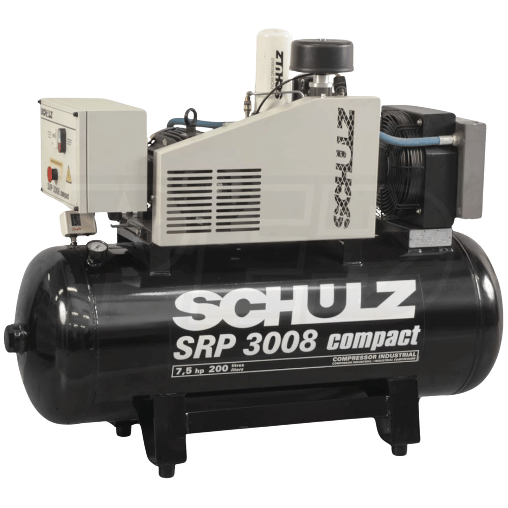 NEW SCHULZ ROTARY SCREW AIR COMPRESSOR SRP-3008 COMPACT-3