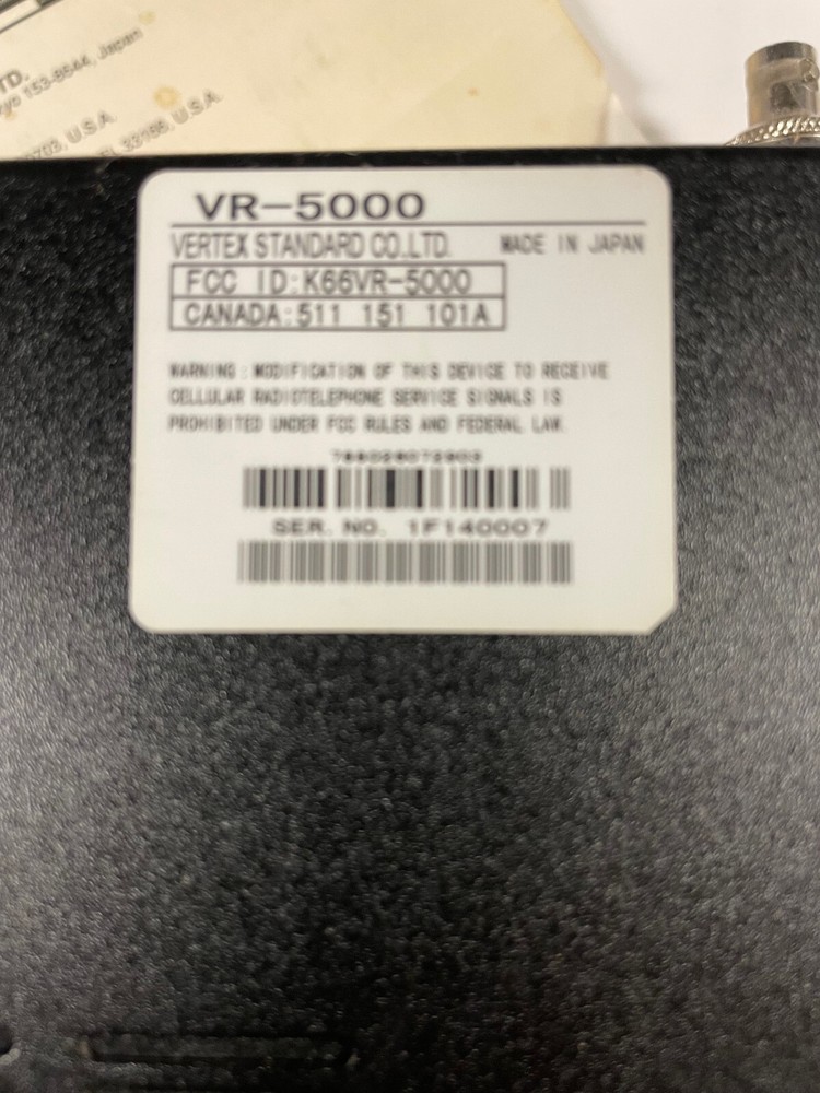 YAESU VR-5000 Communications Receiver