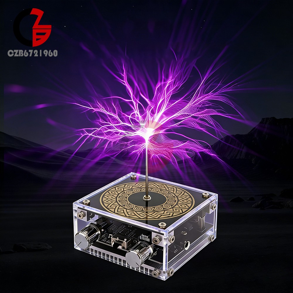 MTC Dual-Mode Music Tesla Coil Artificial Lightning Touchable Bluetooth Decoding