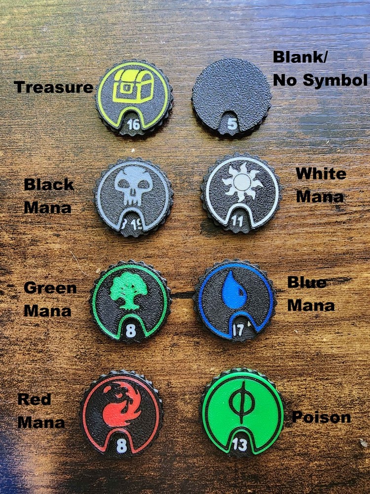 Magic the Gathering Simple Spinning Counters and Tokens