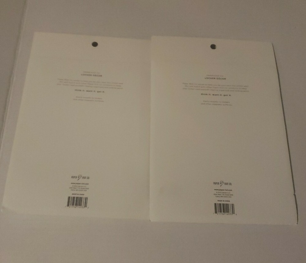 2 pack Acrylic locker white board