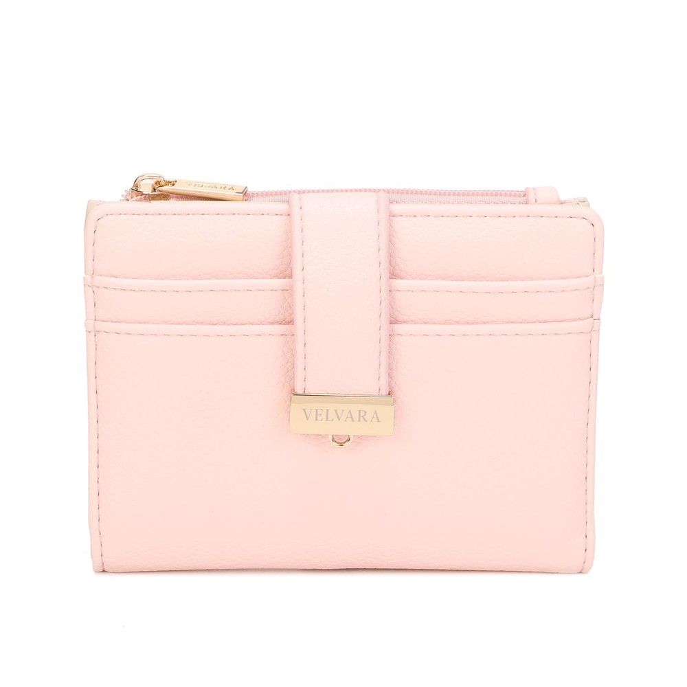 Women’s RFID Blocking Leather Wallet – Small Compact Bifold Wallet with Zippe...