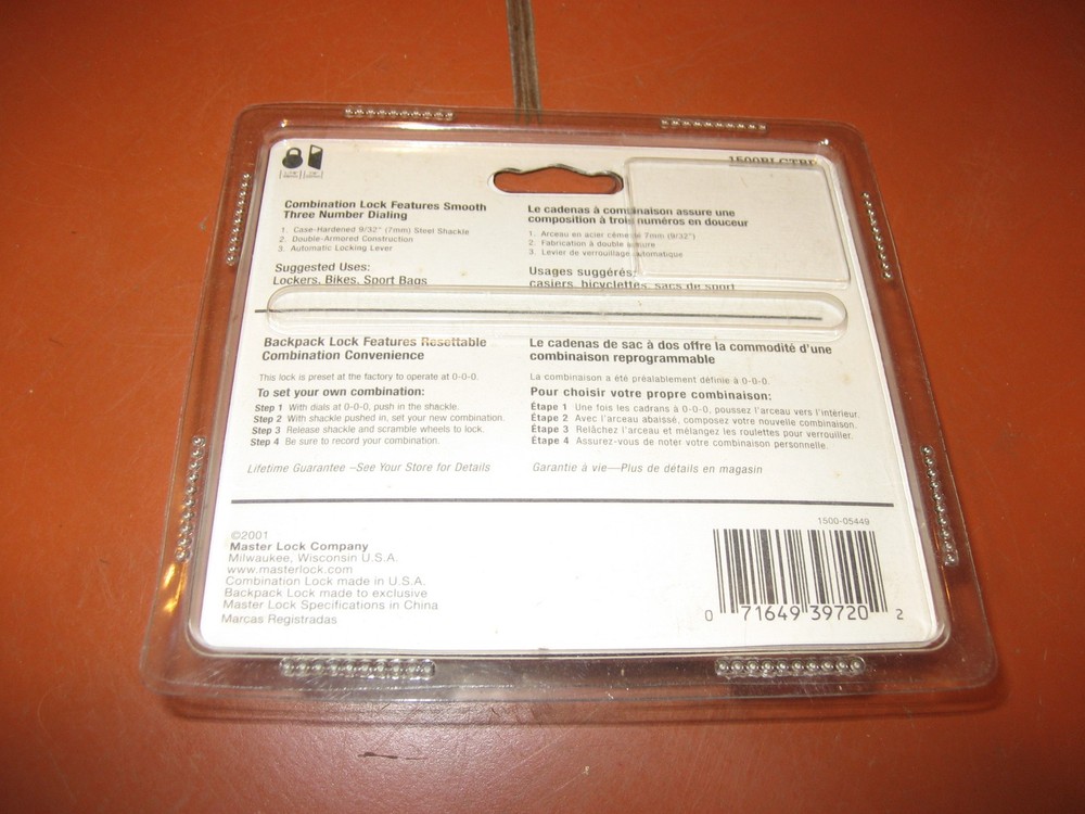 Master Lock Combination Locks