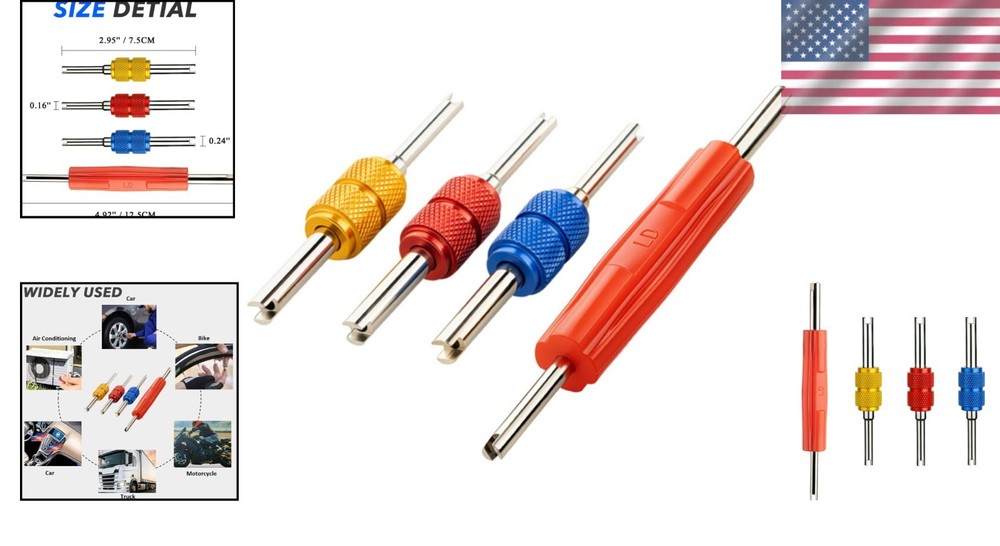 Dual Head A/C Valve Core Remover Tool - Versatile Automotive Repair Solution