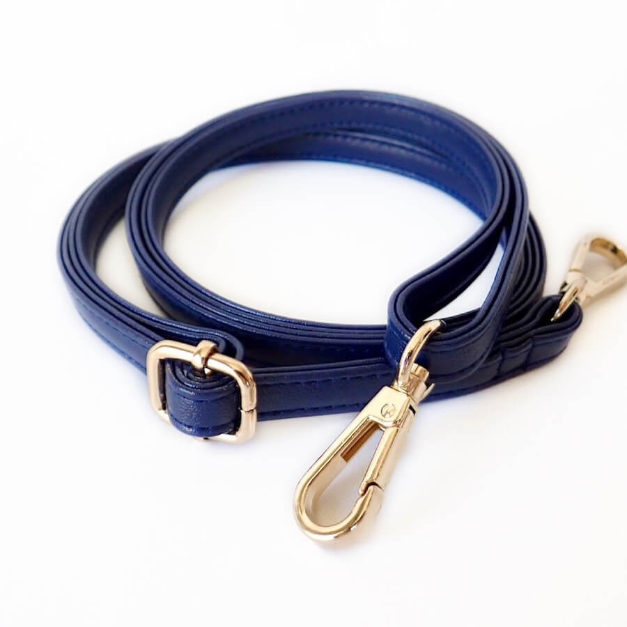 Free Shipping Shoulder Strap (Navy) Cotton Raffia