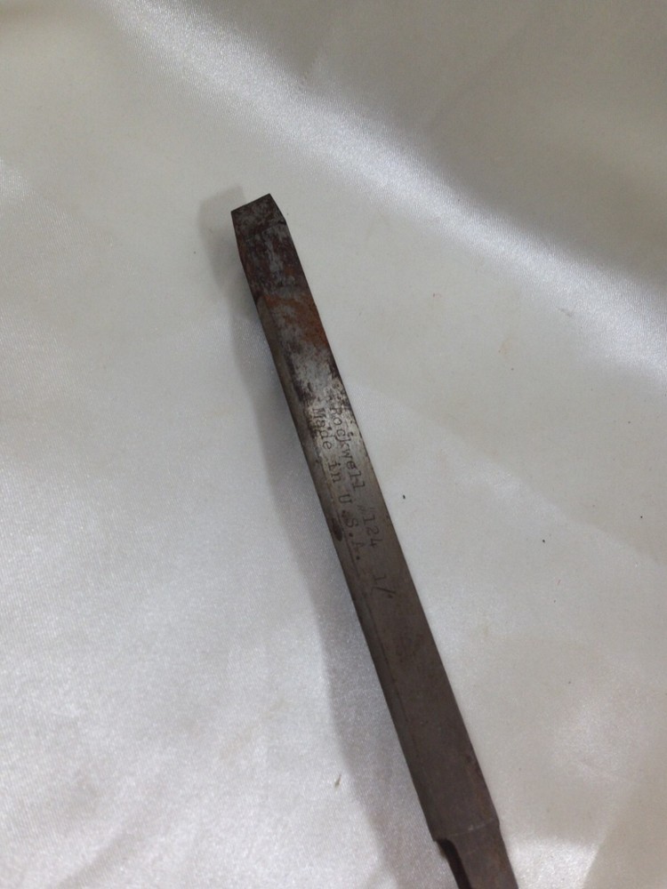 Vintage ROCKWELL Turning Tool Lathe Chisel #124 Wood Handle