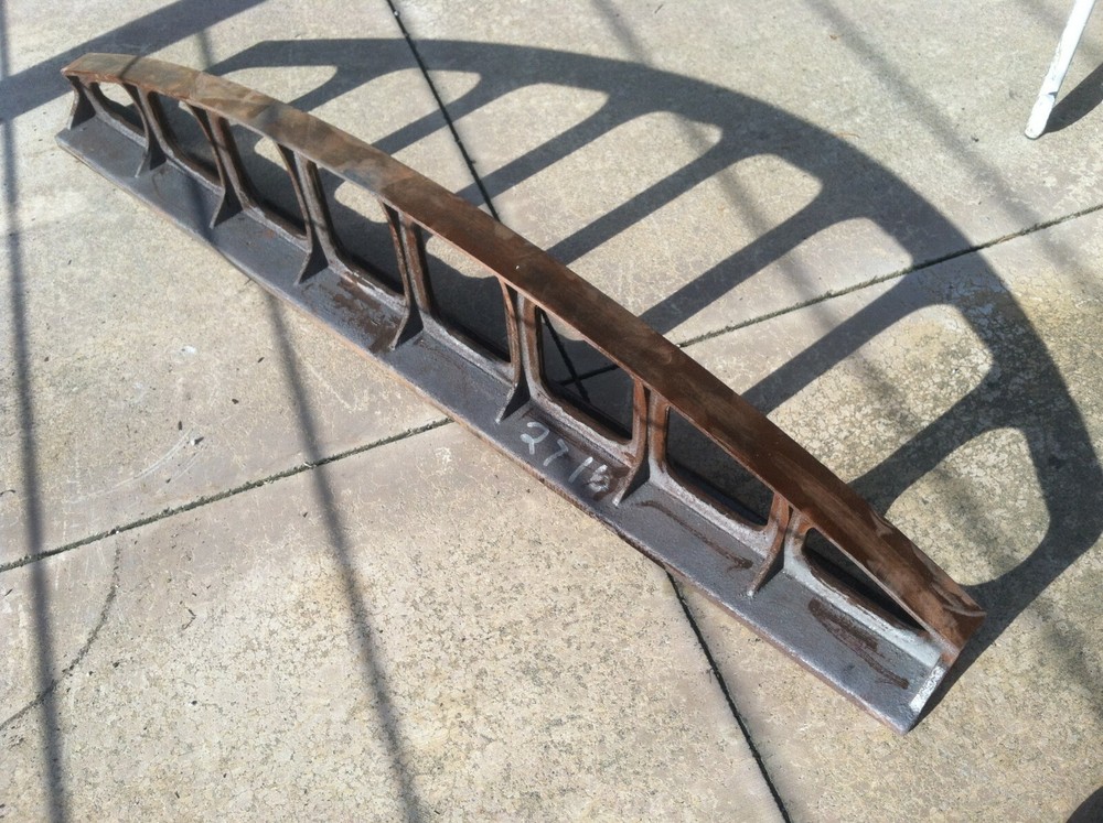 36" Lightweight Cast Iron Camelback Straight Edge Featherweight Raw Casting SO