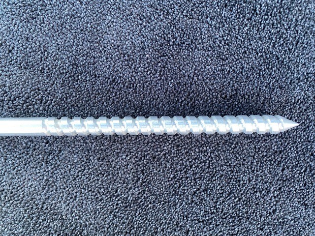 Flagpole Heavy Duty Solid Aluminium Spike Brolly Pole 130cm Ground Spike