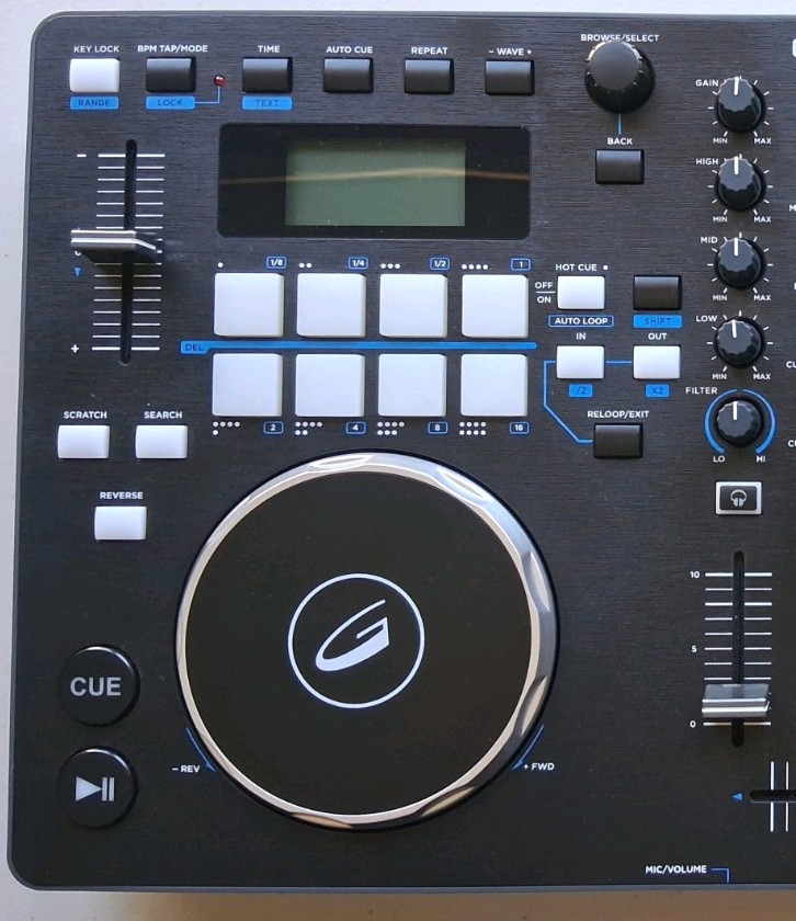 Gemini GMX 2-Channel DJ Controller Virtual DJ Filter Loop RGB Buttons