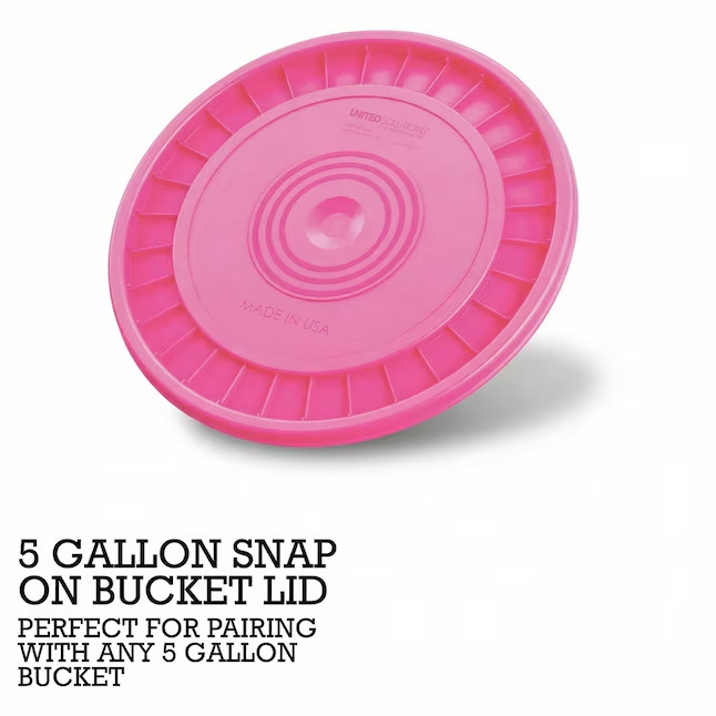 Project Source 5-gallon Pink Plastic Bucket lid