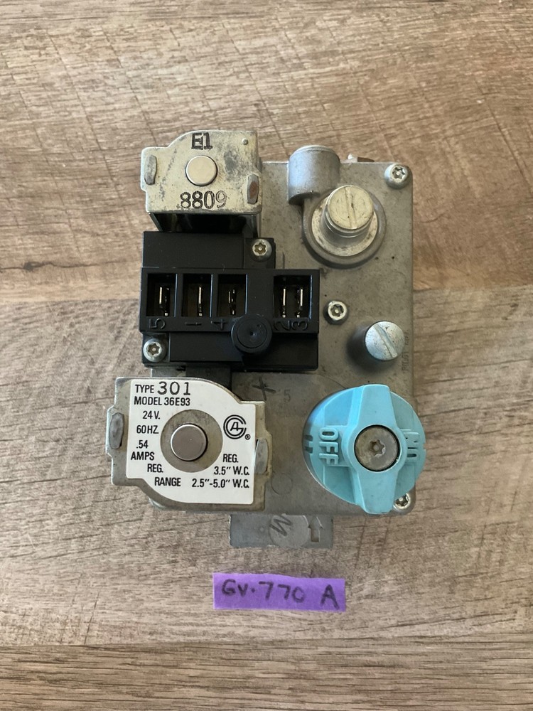 Furnace Gas Valve 36E93 Type 301 White-Rodgers