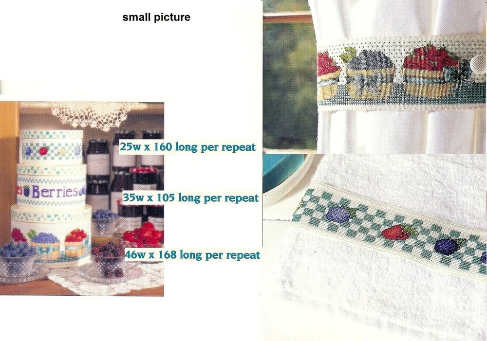 BERRY BANDS -   CROSS STITCH PATTERN ONLY    PY - AUQ