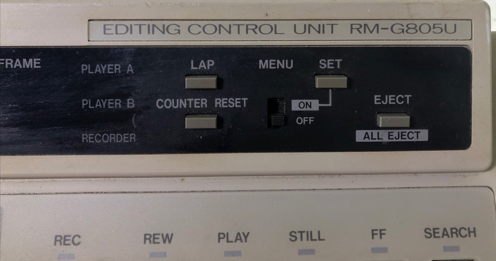 JCV Model RM-G805U Video Editing Controller