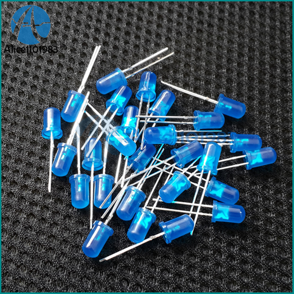 100Pcs LED 5MM BLUE COLOR BLUE LIGHT Super Bright