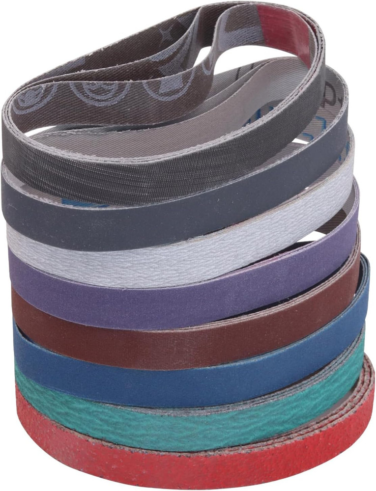 32 Pack 1/2" X 10" Replacement Knife Sharpener Sanding Belts for Work Sharp WSCM