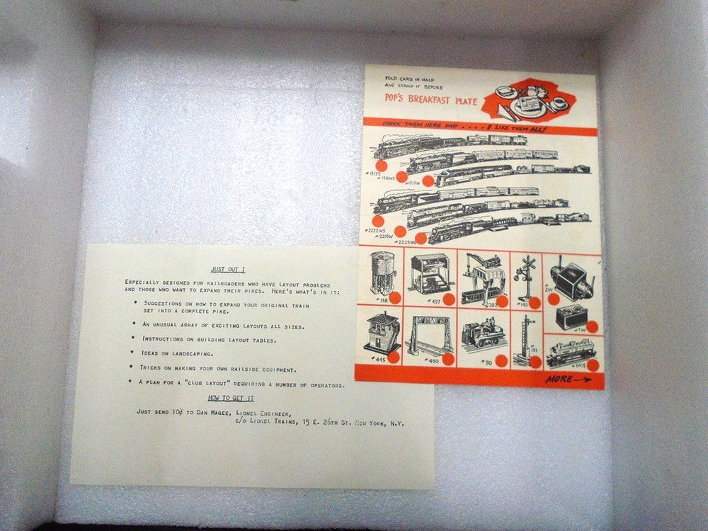 1954 Lionel Postwar Train Catalog with Extras
