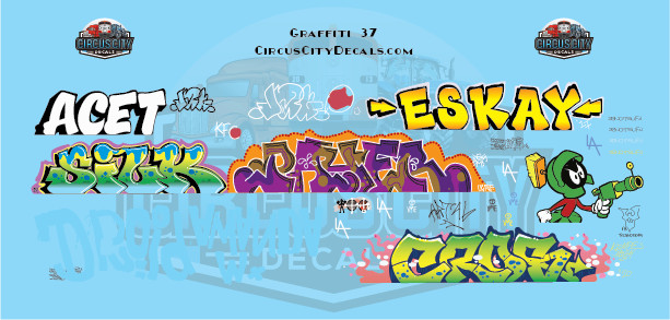 Railroad Graffiti S 1:64 Scale Decal Set