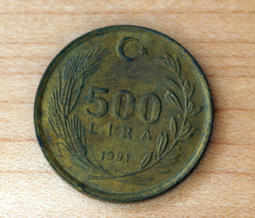 1991 Turkey 500 Lira